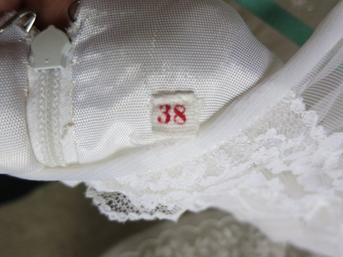 True Vintage Brautkleid 60er, Hochzeit-Fasching-Karneval, Gr, XS/S, mit Zubehör - Bild 19 von 24