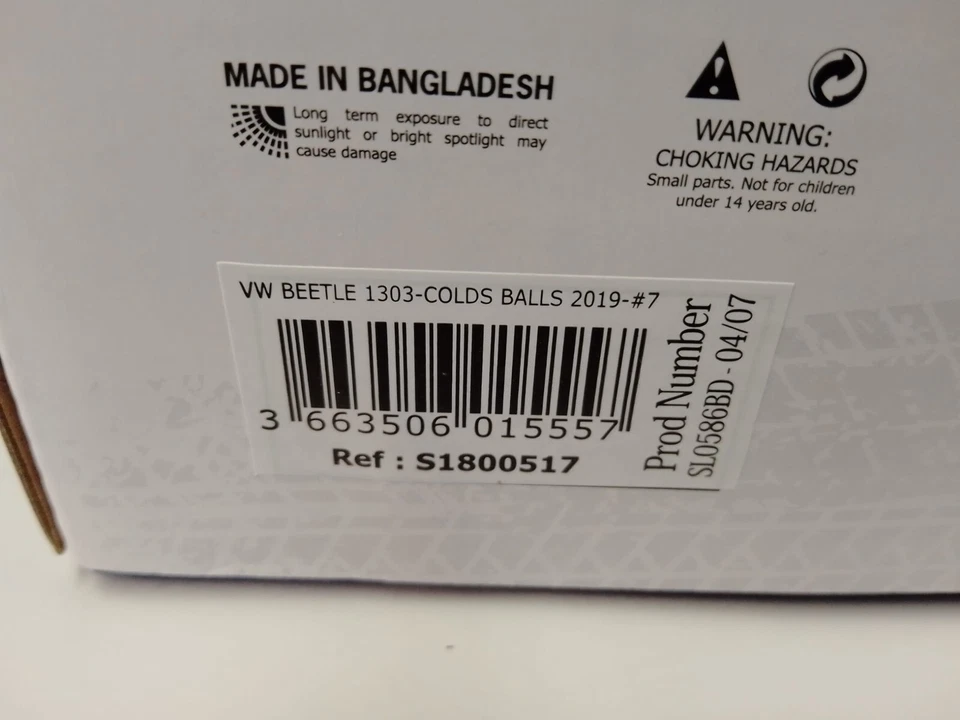 Solido Volkswagen Beetle 1303 #7 GULF Rally Cold Balls 2019 1/18 S1800517 - Immagine 3 di 3