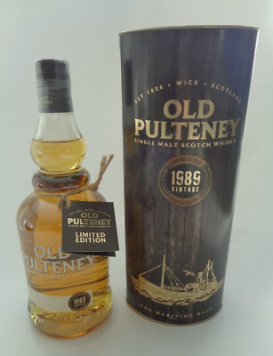 Old Pulteney 1989 Vintage Cask 26YO Single Malt Scotch Whisky 700ml. 46%, OVP