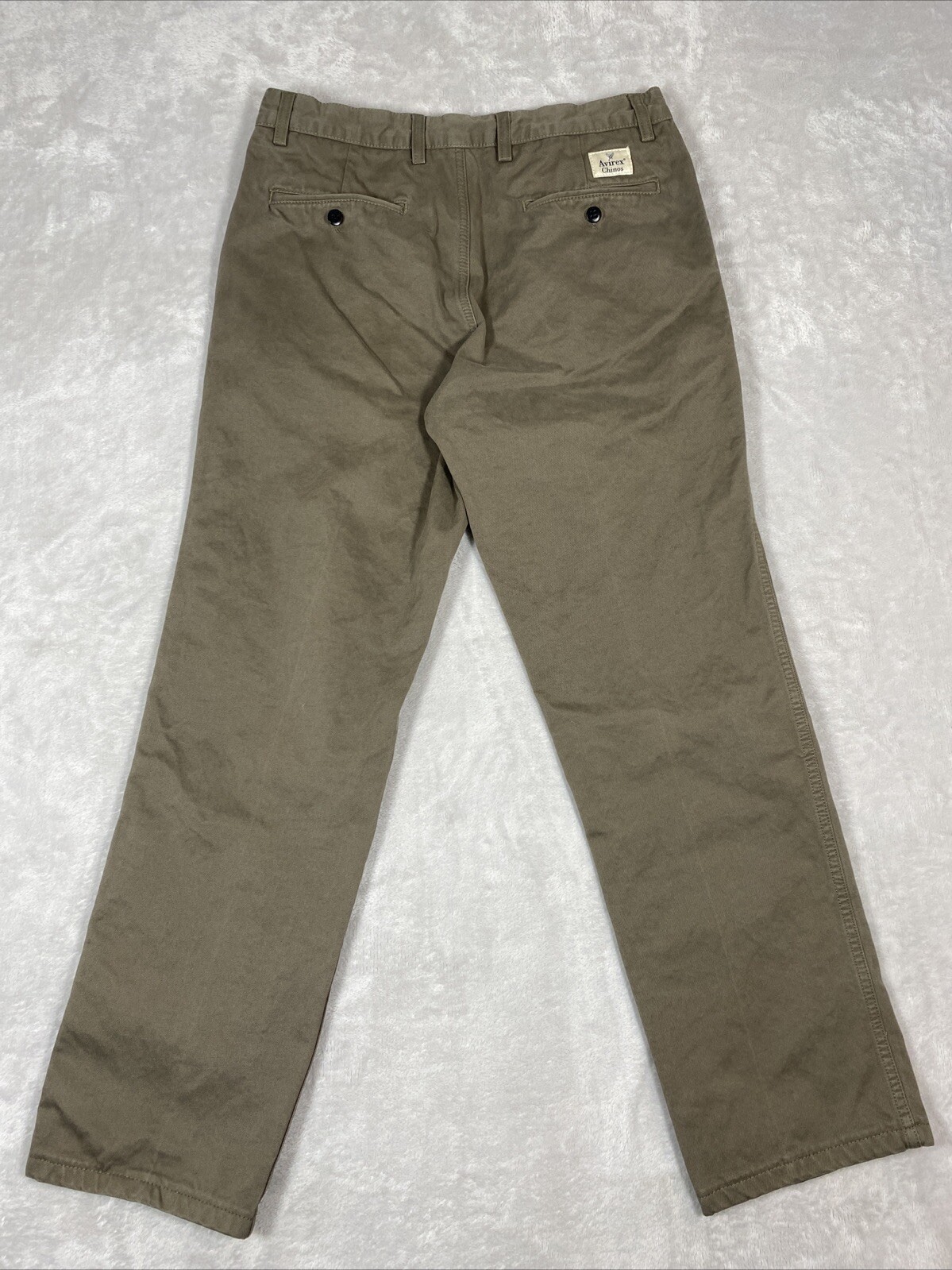 Avirex Chino Pants Men’s Size 32X30 Olive Cotton image 6