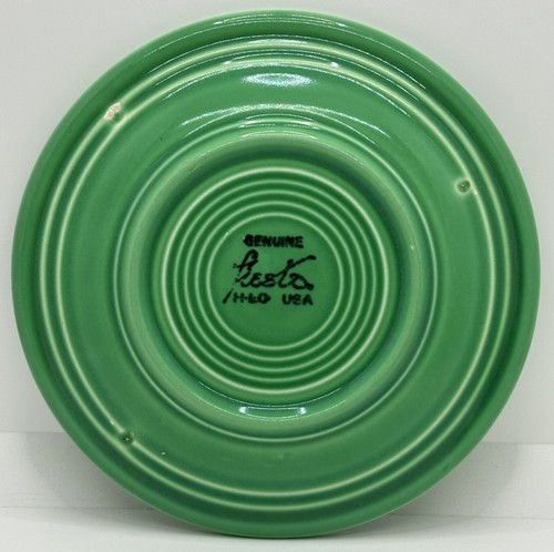 Vintage Homer Laughlin Harlequin Ware Cup & Fiesta Saucer / Bread Plate Green - Picture 9 of 10