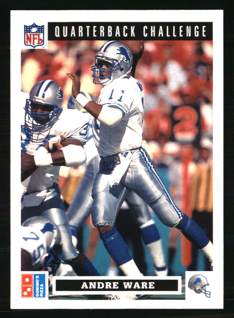 Andre Ware 1991 Upper Deck Domino's The Quarterbacks #9 FOOTBALL Card