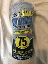 Intex Shop Towels Cleaning Heavy Duty Cloth Like Roll Of 75 Sheets Paper Rags