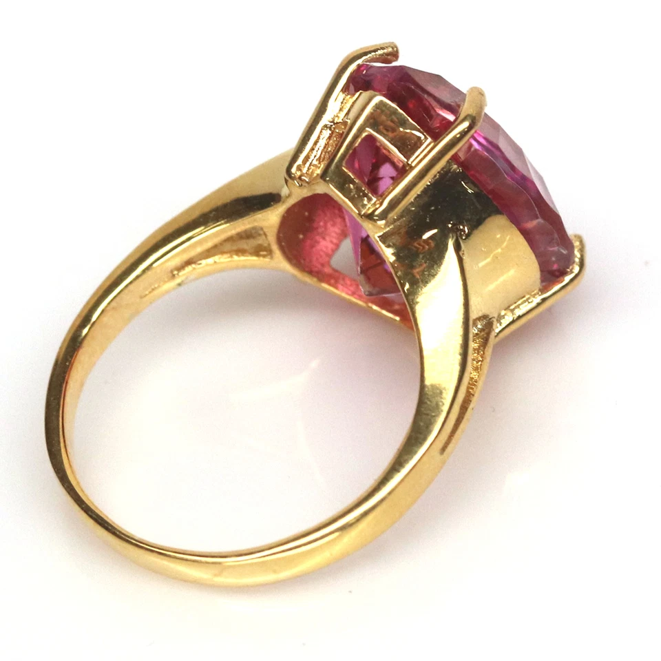 14 X 17 mm. Pear Red-Mystic Topaz Ring Silver 925 Sterling Size 7.75 - Image 4 of 4