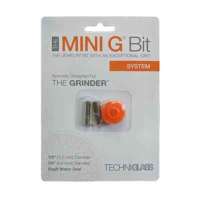 1/4'' & 1/8'' STANDARD grit Techniglass Mini G Bit Set Bits w/ Shaft Water Seal