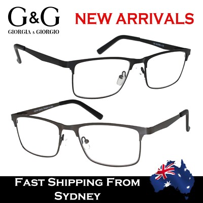 Mens Optical Reading Glasses Magnification Black Gun