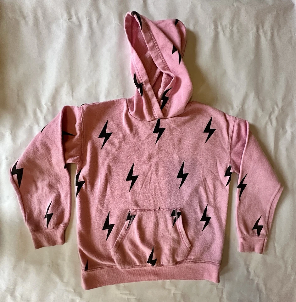 Moletom com capuz infantil - Havana vintage, joggers tamanho M 10/12 Lightning Bolt - Imagem 2 de 4