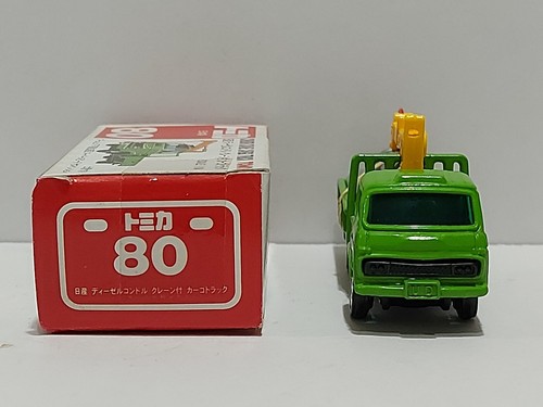 Tomica Nissan Diesel Condor Crane Cargo Truck 80 Red Tomy Logo Made in Japan - Picture 5 of 8