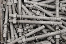 (15) Galvanized Concrete Wedge Anchor Bolts 1/2 x 7 Includes Nuts & Washers