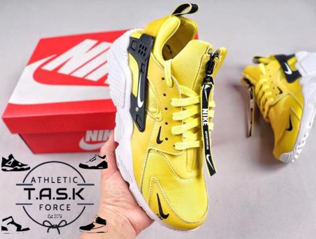nike air huarache run prm zip bright citron