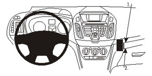 Brodit Proclip 854991 Montagekonsole FüR Ford Tourneo Connect Ab Baujahr 2014-image