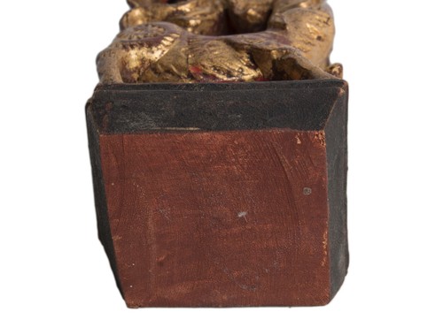 China 19./20. Jh. Holz Fragment - A Chinese carved giltwood fragment - Chinois - Bild 7 von 7