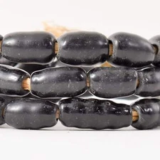 Amoeba Black Trade Beads