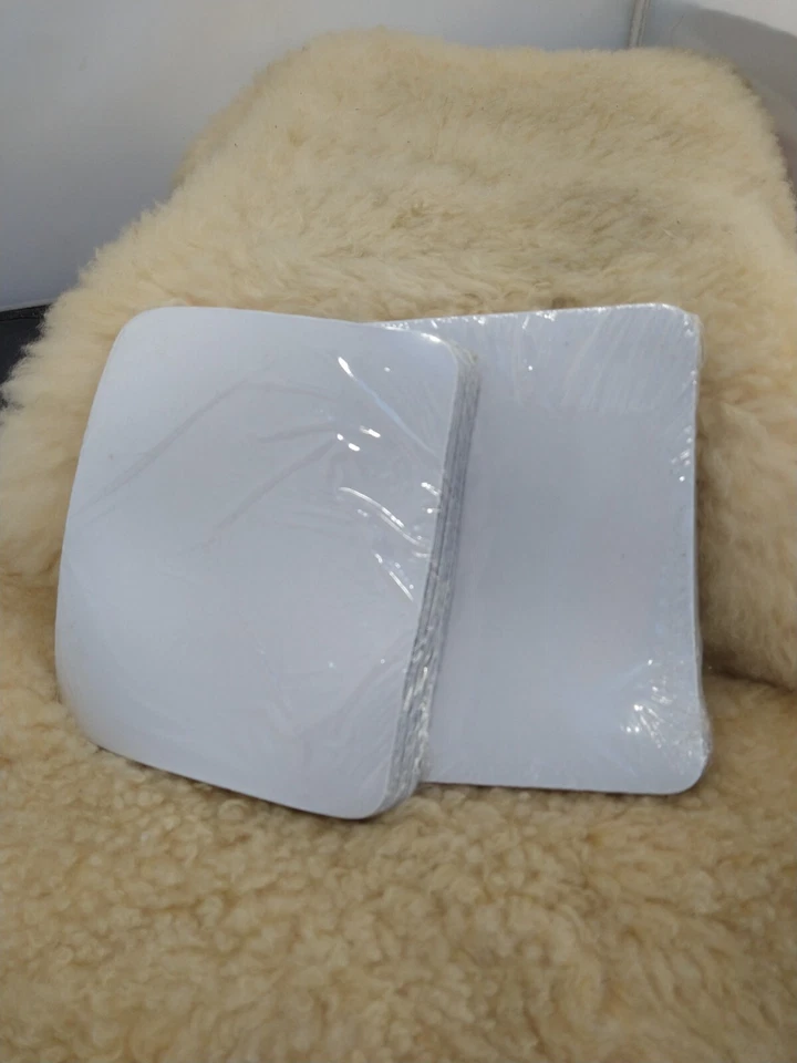 BLANK COMPUTER MOUSE PADS SPACE SAVING SIZE 6"X5"x1/16TH" THICK WHITE LOT OF 150 - Image 3 of 4