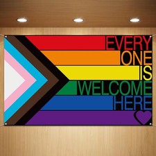 Progress Pride Photo Booth Backdrop June LGBT Rainbow Party Wall Decoration