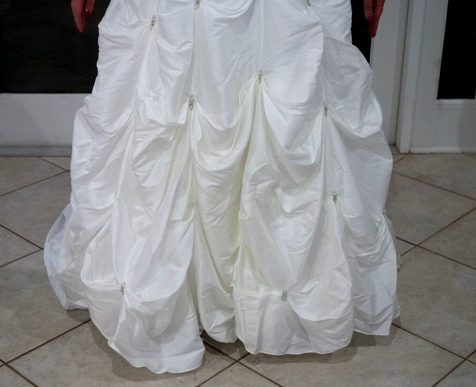 Alfred Angelo без бретелек свадебное платье стиль RN 24766 размер 8/10 /12 регулируемый - Изображение 3 из 4