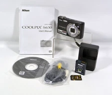 Nikon Coolpix S630 12MP 7x VR Optical Zoom Digital Camera - Tested & Works