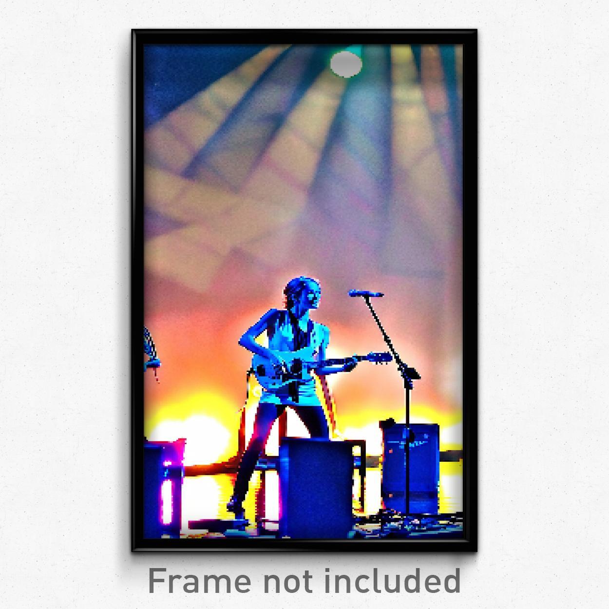 Pixel Art Poster - Impeccable Concert (8 Bit Psychedelic Video Game Print)