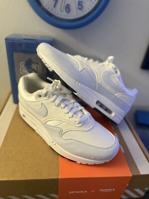 Nike Air Max 1 Football Grey WMNS Size 11.5 / Men Sz 10 - Rep Box