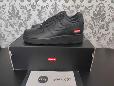 Supreme Nike Air Force 1 Low Black - US 6 / UK 5,5 / EU 38,5 - Rare Deadstock