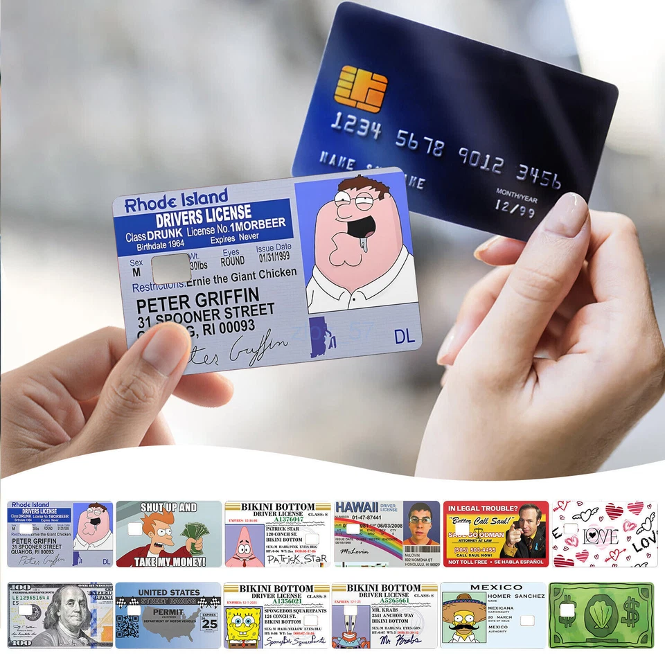4PCS Hot sale Credit Card Sticker, Credit Card Skin for Small Chip Credit Debit - image 2 of 4