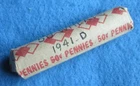 1941-D Lincoln Wheat Cent  Roll (50) ~ F to VF condition