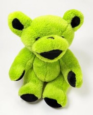 Vintage Steven Smith Grateful Dead Bear Lime Green Jointed Limbs Plush NO COLLAR