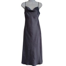 Express Satin Cowl Neck Slip Midi Dress Y2k Boho Festival Slinky M
