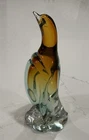 VTG Murano Sommerso 9” Hand Blown Glass Penguin Sculpture Figurine Art Glass