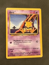 Pokémon TCG Abra Base Set Unlimited Common Card 43/102