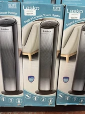 LASKO.  Ceramic Tower Heater 1500 Black  With Remote Control.