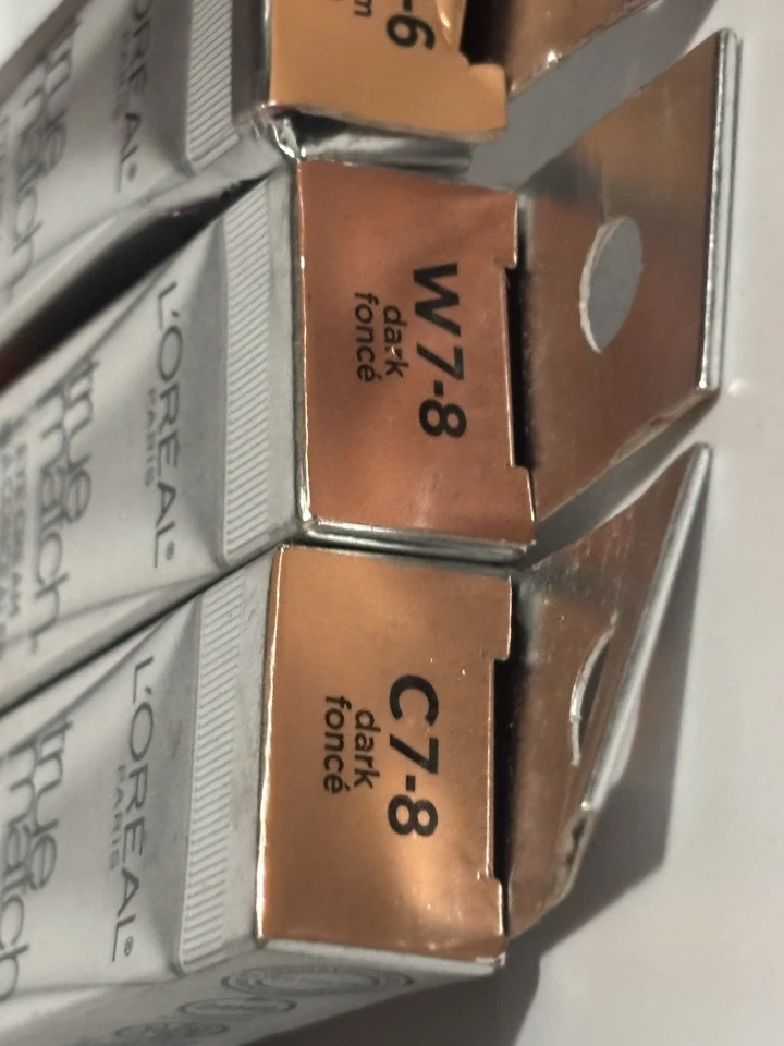 3x L'Oreal True Match Eye Cream In A Concealer Medium W5-6, Dark W7-8 &  C7-8 - Image 2 of 3