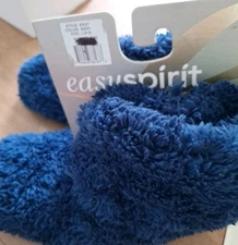 Easy Spirit Slippers Womens L (8/9) Pull On Navy Slipper Round Toe Indoor NWT