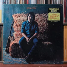 John Prine - John Prine - WHITE LABEL PROMO W/ INSERT 1971 Atlantic, VG/VG