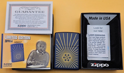 Zippo Lighter 2010 Planeta Collection: Atomic Age, Navy Matte, Limited Edition