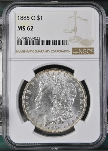1885-O Morgan Dollar NGC Certified MS62