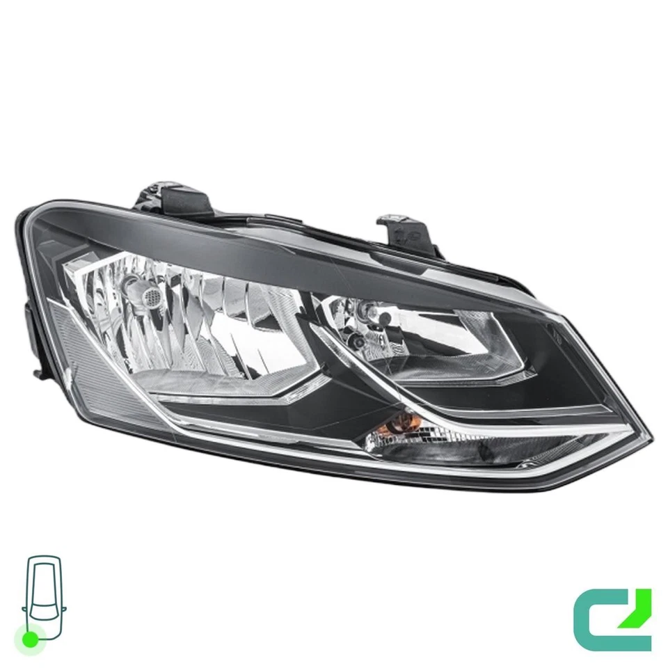 Hauptscheinwerfer rechts 12 V W5W Halogen HELLA für u.a. VW Polo