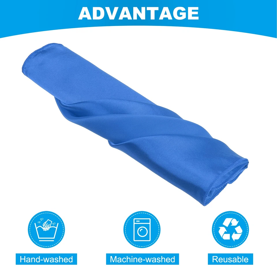 6 pezzi tovaglioli di stoffa tovaglioli da tavola in raso blu tovaglioli 20x20" - Immagine 3 di 4