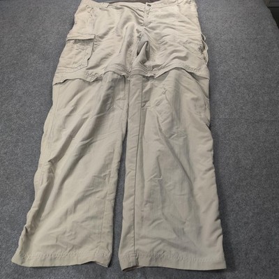 Columbia Titanium Pants Mens XL Omni-Dry Convertible Cargo Hiking Outdoor Zip