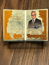 BRADLEY WHITFORD 2024 LEAF HISTORY BOOKLET BIOGRAPHY ACTOR AUTOGRAPH AUTO /25!!!