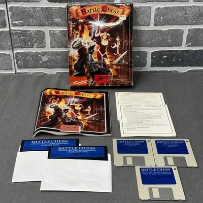 Battle Chess DOS (PC, 1988) Interplay - CIB COMPLETE IN BOX - FAST SHIPPING!