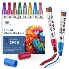 Window Chalk Markers for Glass Washable Jumbo Liquid Chalk Marker with 10mm 3...
