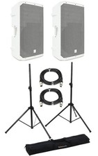 Electro-Voice ELX200-15P 15-inch Powered Speakers with Stands and Cables - White