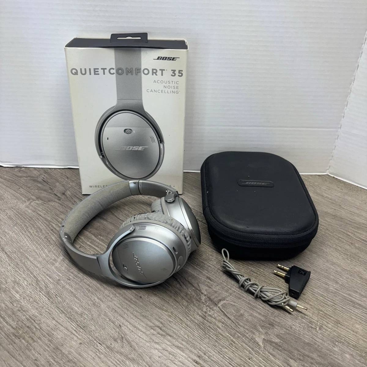 Silver Bose QuietComfort 35 Headphones for sale | eBay