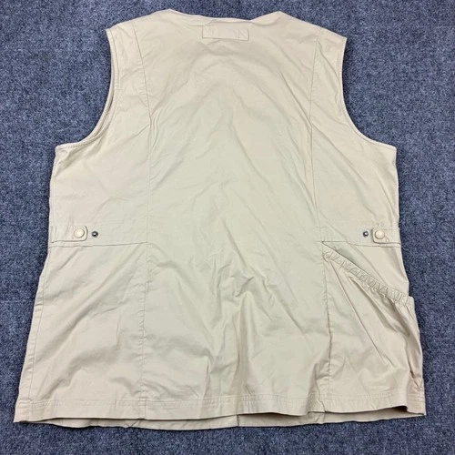 Magellans Travel Gear Utility Vest Khaki Tan Multi Pocket Size XL Fishing Safari image 5