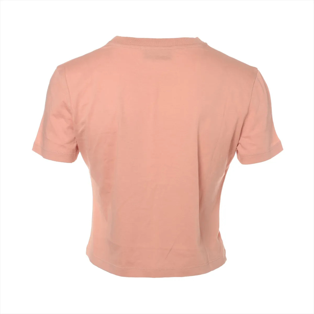 miu miu ピンク クロップドTシャツ miu ミュウミュウ ビジュー ロゴ クロップド ロングスリーブ T