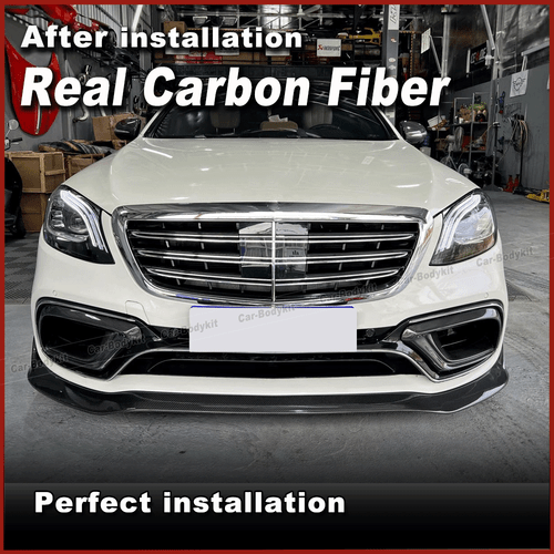Carbon Frontlippe Frontspoiler Splitter Passt Für Mercedes W222 S63 S65AMG 18-20 - Bild 2 von 12