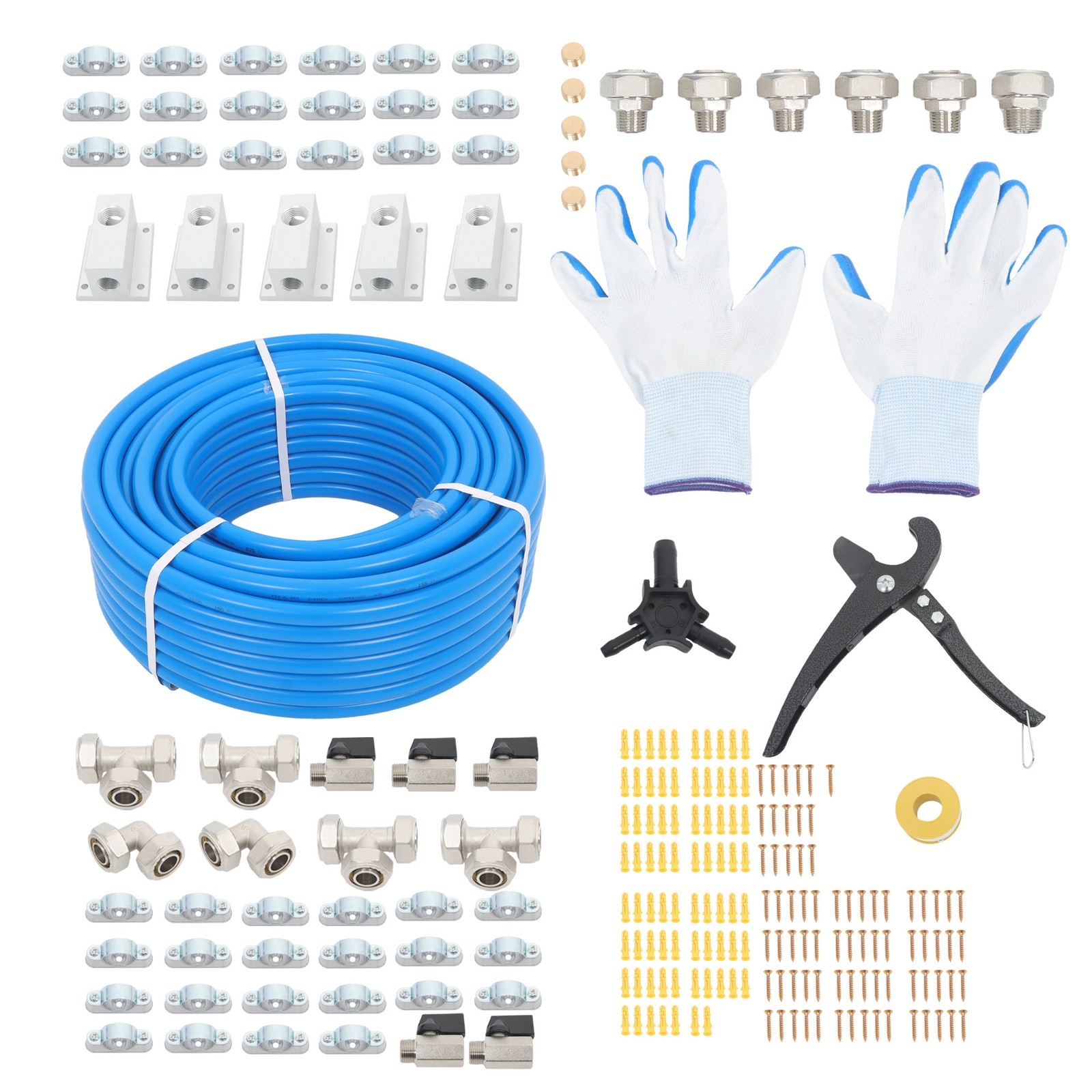 Compressed Air Line Kit 3/4&rdquo; &times; 200FT, Shop Air Line Kit, Shop Air Compressor