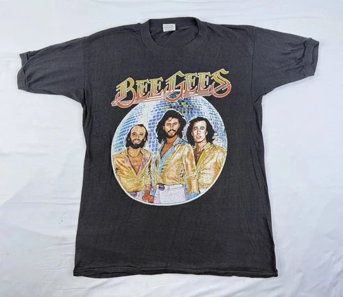 RARE VINTAGE BEE GEES CONCERT TOUR SHIRT SPIRITS HAVE 1970s vintage concert t-shirt, vintage, size L, single stitch, B+ condition