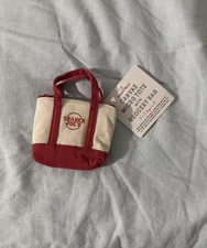Trader Joe's Mini Canvas Micro Tote with Grocery Bag Red